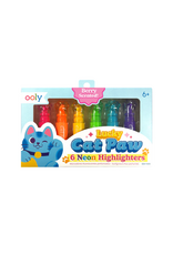 Ooly Ooly - Lucky Cat Paw Scented Neon Highlighters - Set of 6