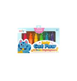 Ooly Lucky Cat Paw Scented Neon Highlighters - Set of 6