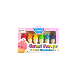 Ooly Sweet Scoops Scented Neon Highlighters - Set of 6