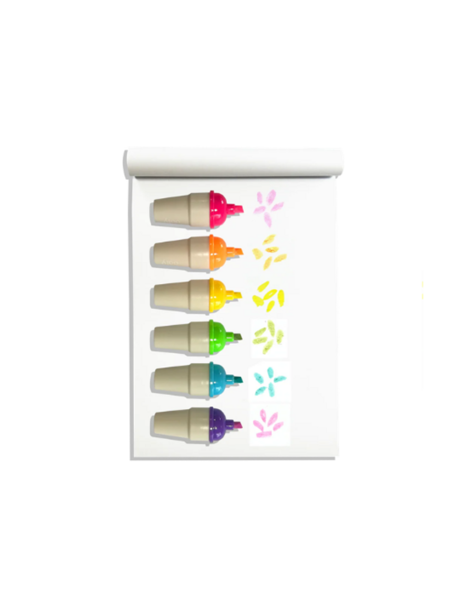 Ooly Ooly - Sweet Scoops Scented Neon Highlighters - Set of 6