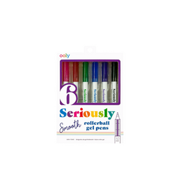 Ooly Seriously Smooth Rollerball Gel Pens - Set of 6