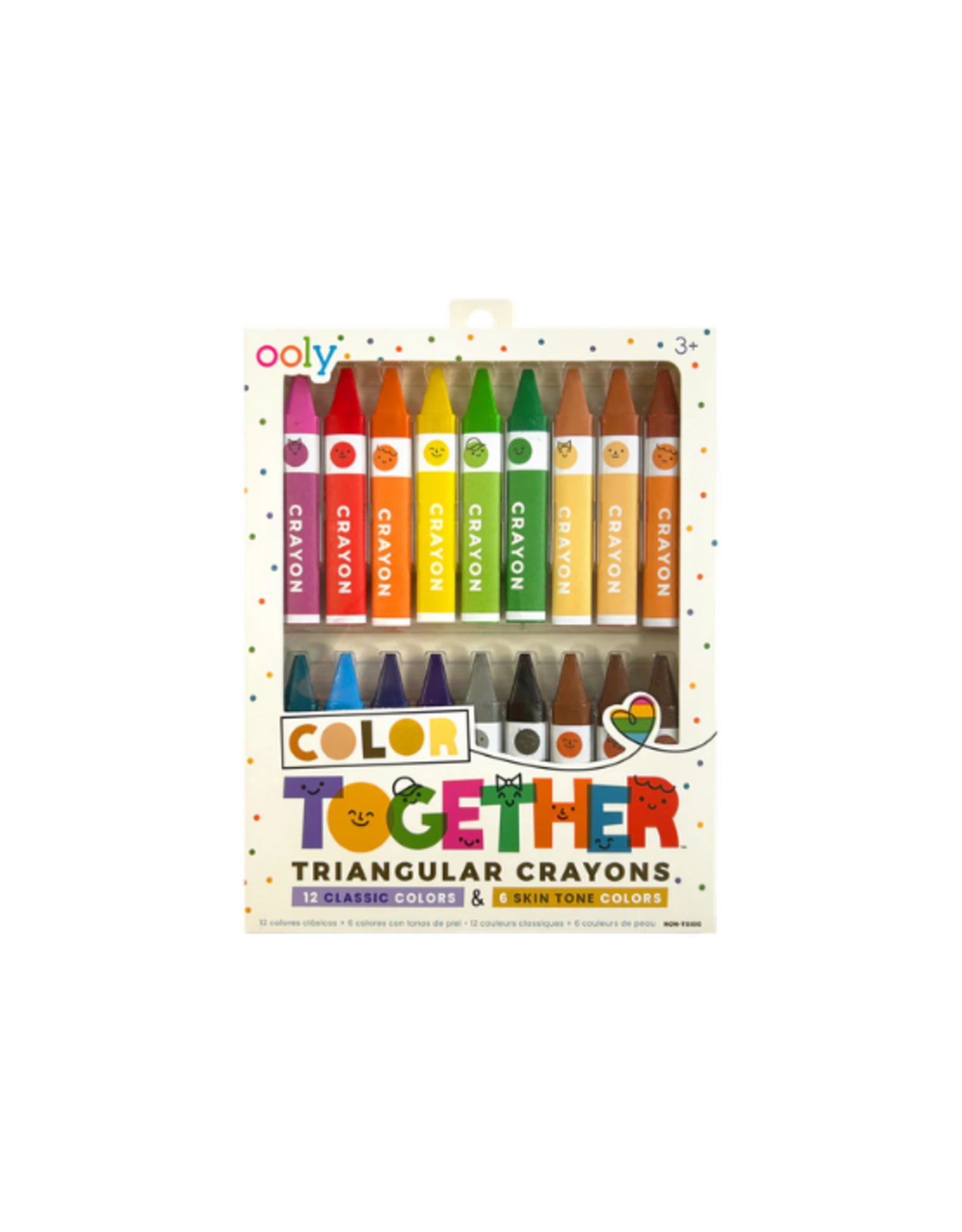 Ooly Ooly - Color Together Triangular Crayons - Set of 18