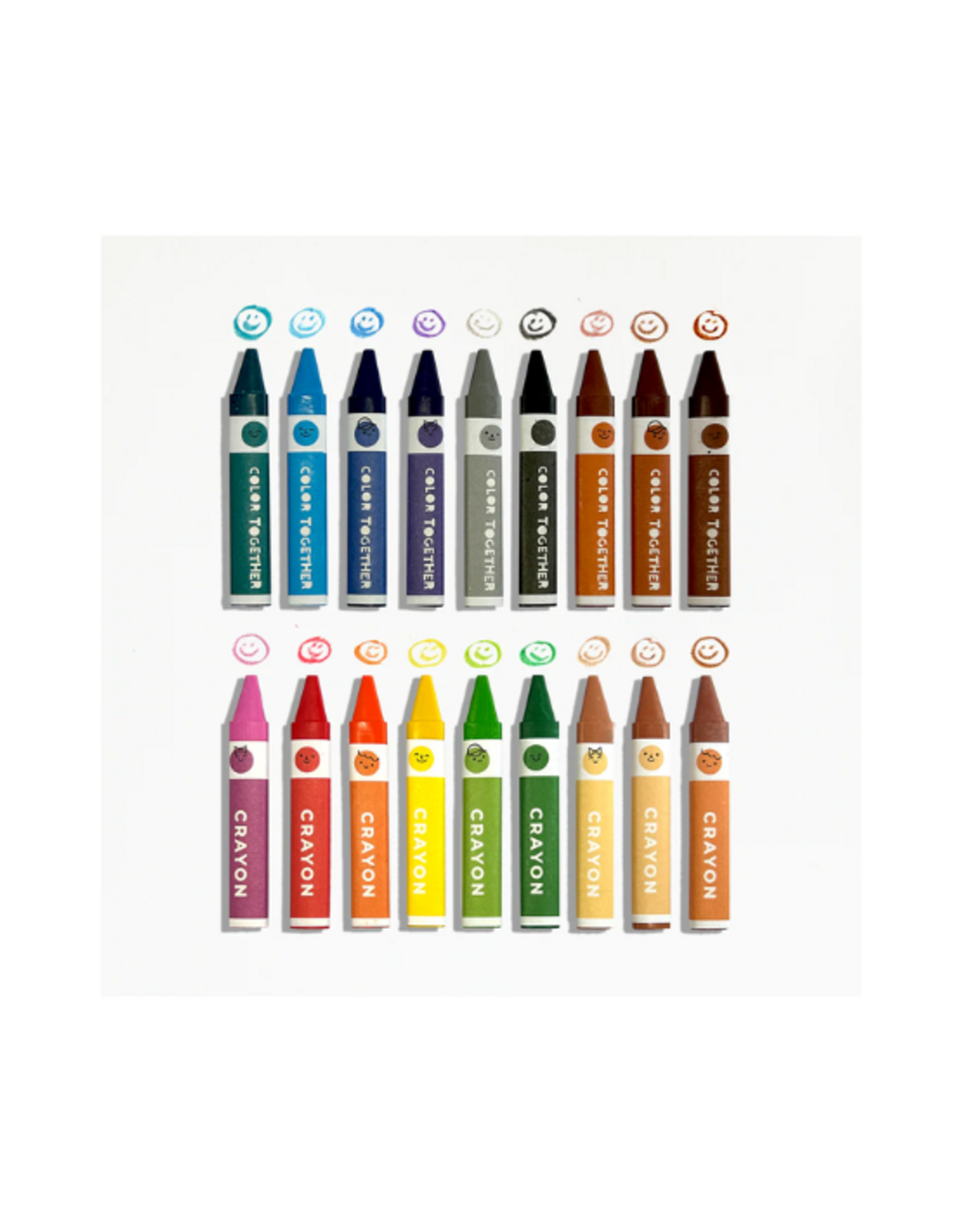 Ooly Ooly - Color Together Triangular Crayons - Set of 18
