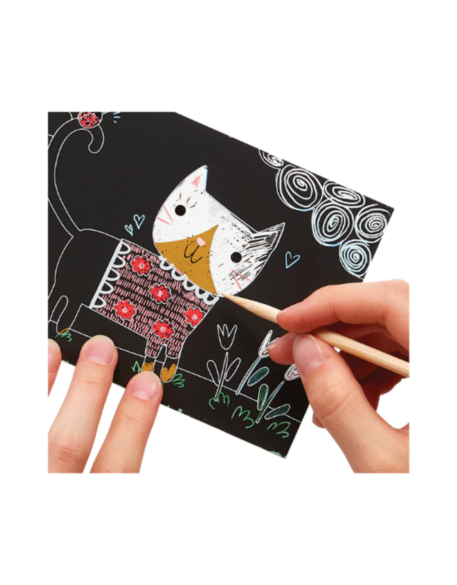 Ooly Ooly - Cutie Cats Scratch and Scribble Mini Scratch Art Kit