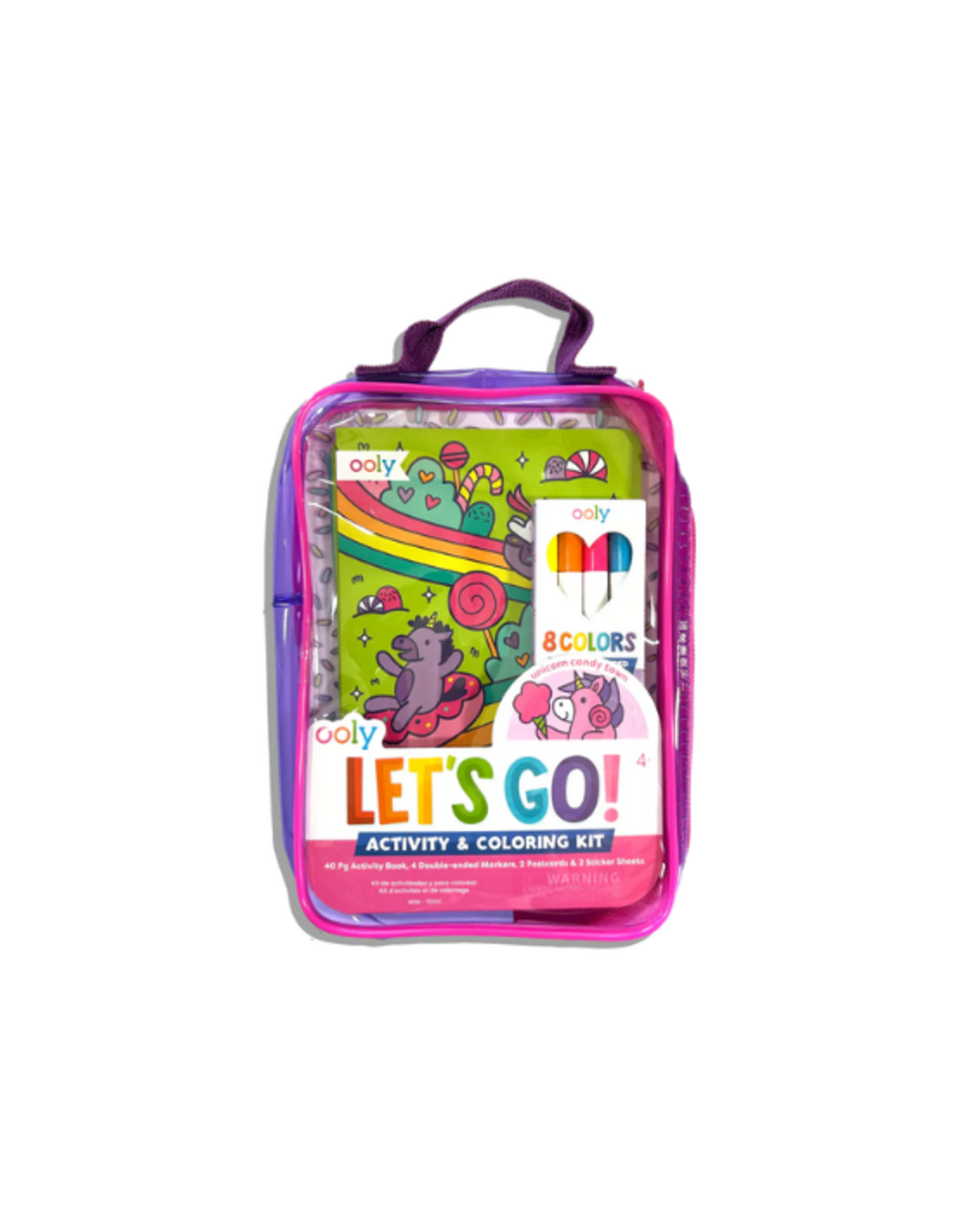 Ooly Ooly - Let's Go! Activity & Coloring Kit - Unicorn Candy Town