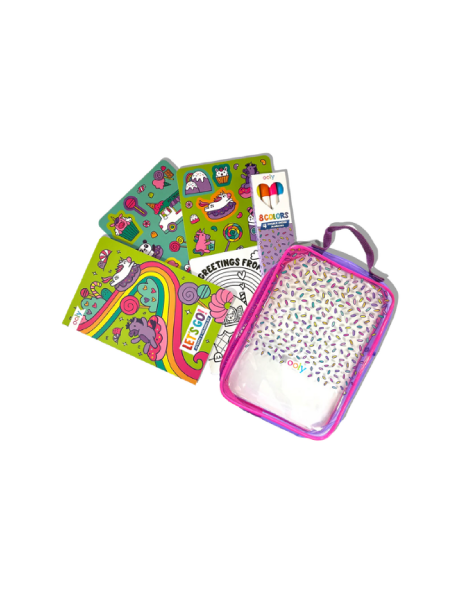 Ooly Ooly - Let's Go! Activity & Coloring Kit - Unicorn Candy Town