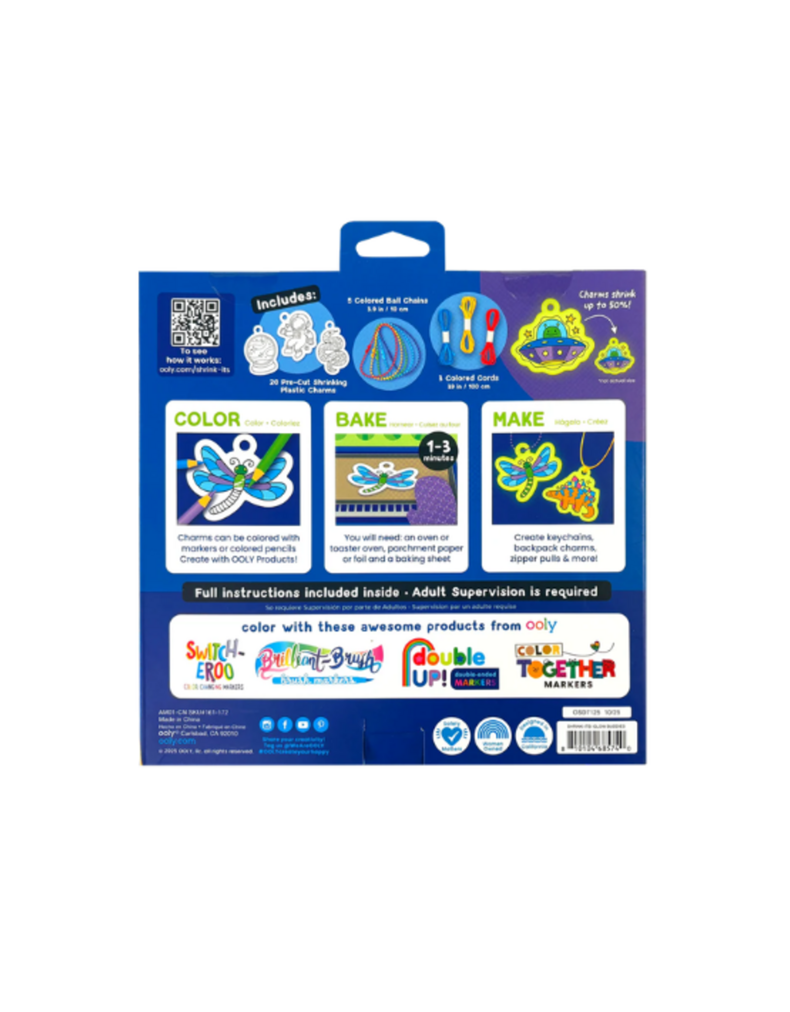 Ooly Ooly - Shrink-Its! DIY Shrink Art Kit - Glow Buddies