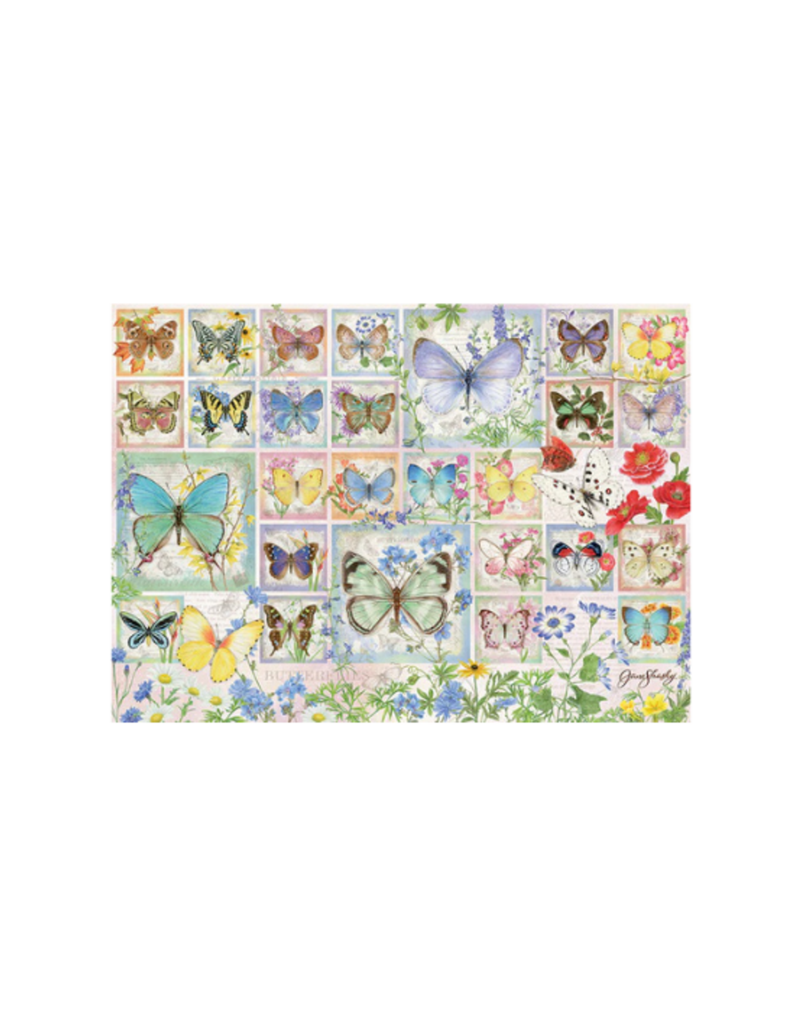 Cobble Hill Cobble Hill - 500pcs - Butterfly Tiles