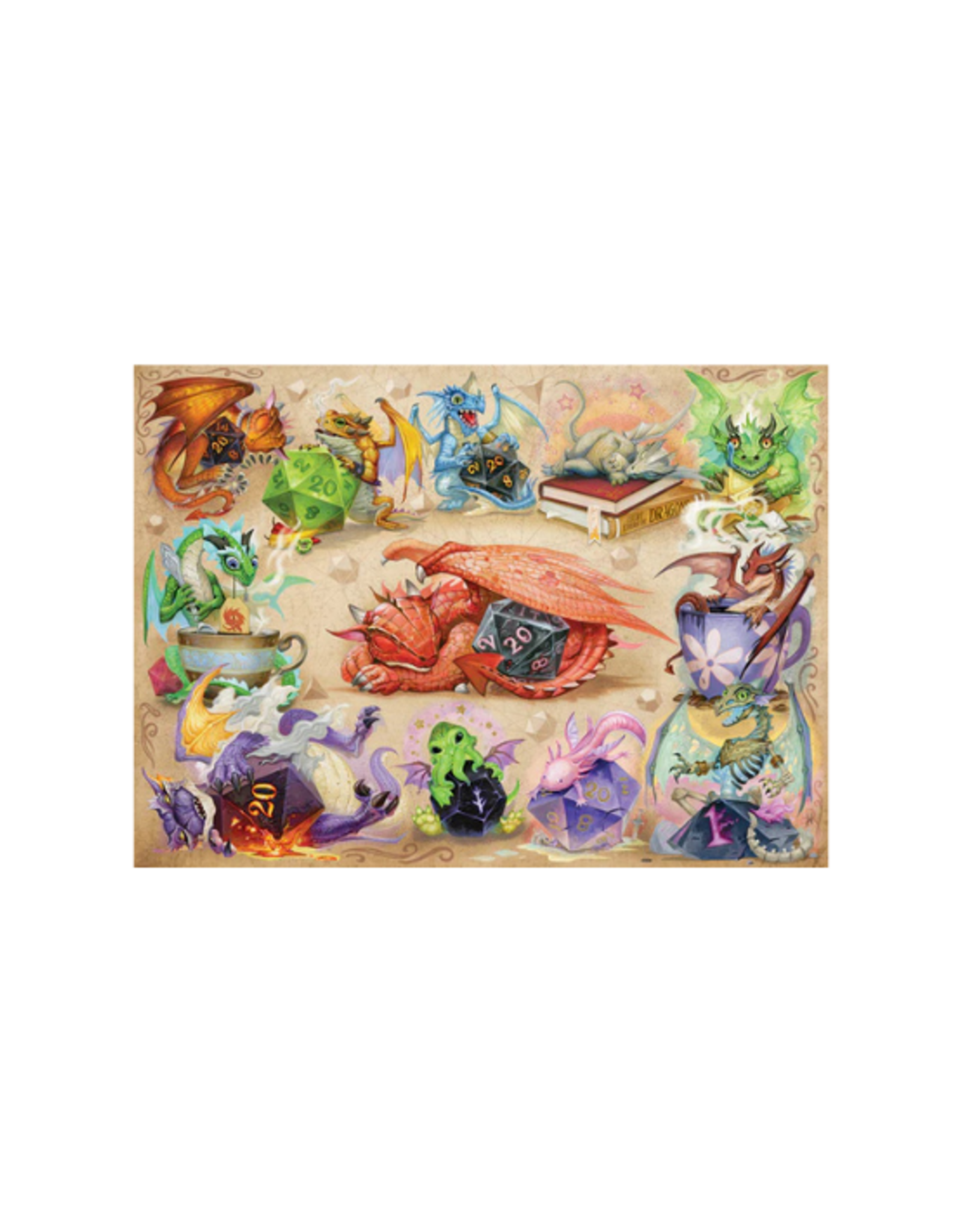 Cobble Hill Cobble Hill - 500pcs - D20 Dragons