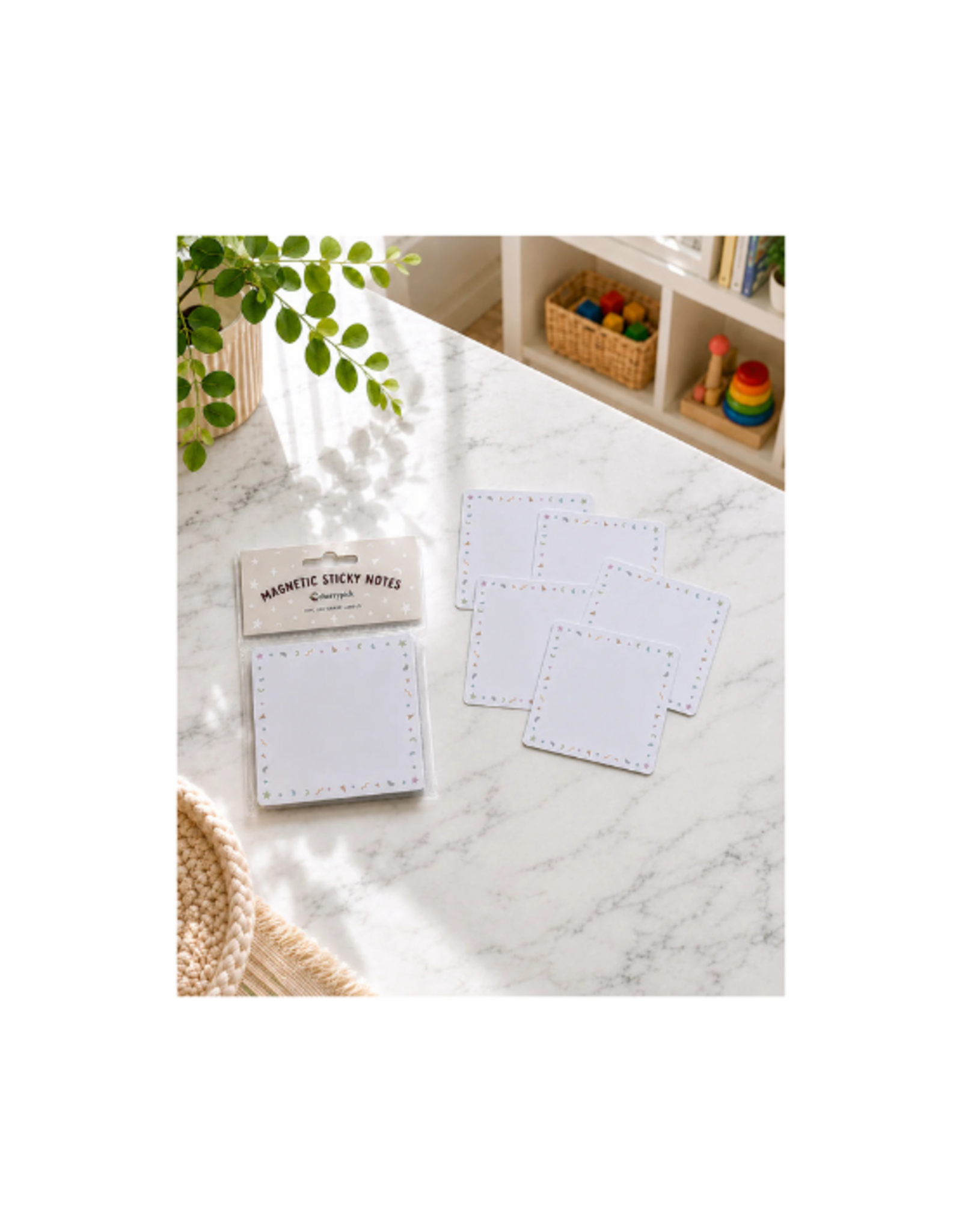 Cherrypick Cherrypick - Magnetic Sticky Notes 10pc Dry Erase Labels (Confetti)