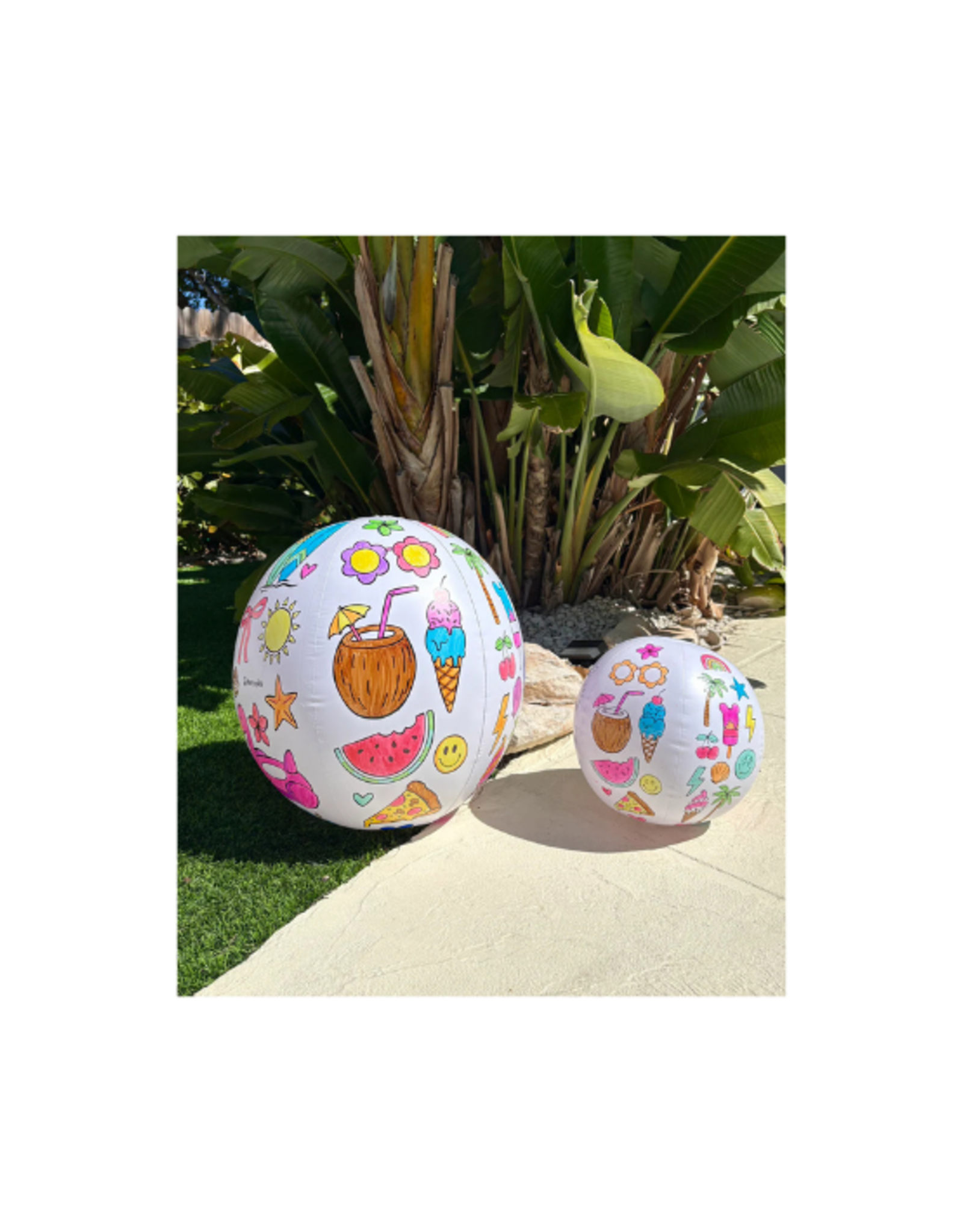 Cherrypick Cherrypick - Design Your Own Beach Ball Kit - Summer Activity for Kids