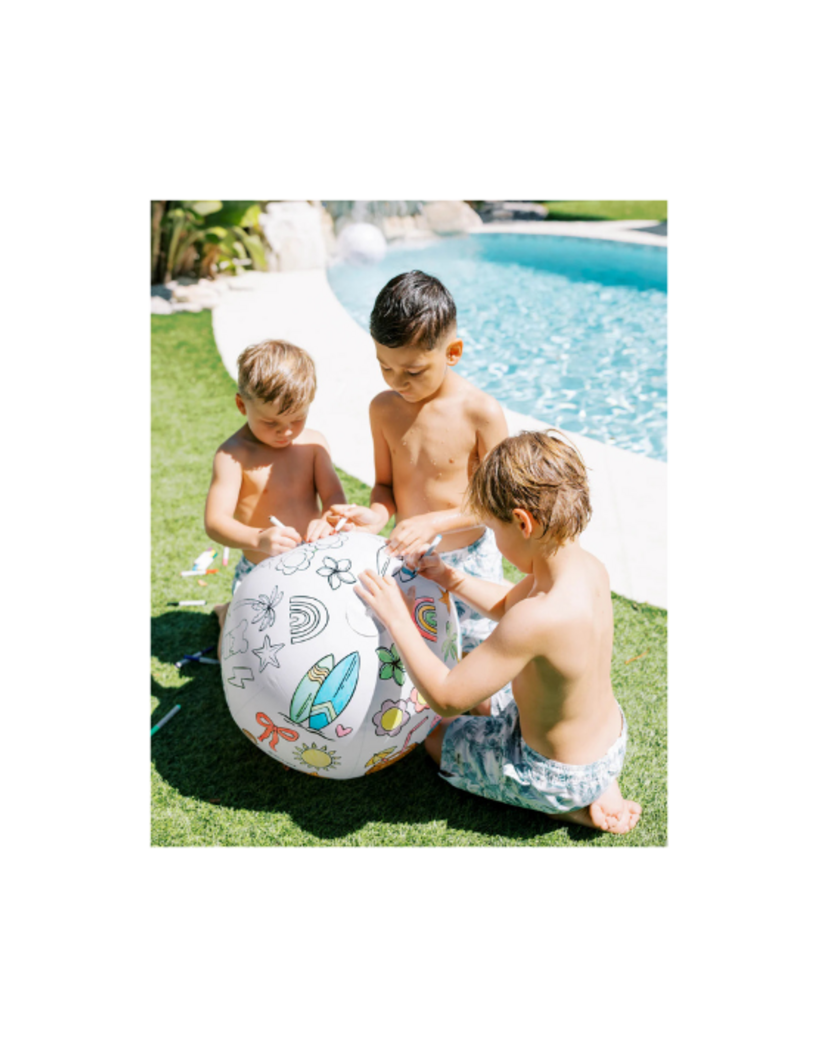 Cherrypick Cherrypick - Design Your Own Beach Ball Kit - Summer Activity for Kids