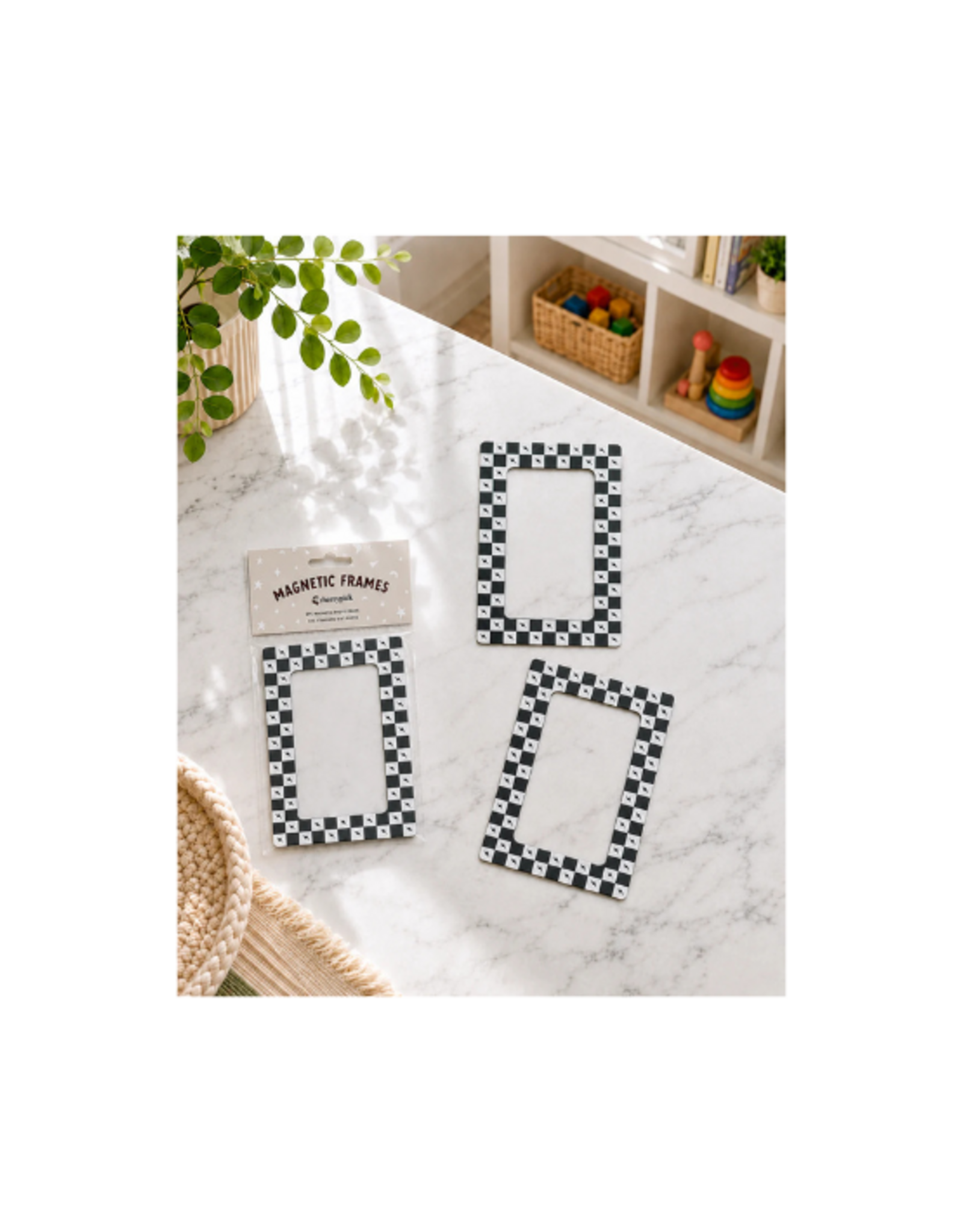 Cherrypick Cherrypick - Magnetic Photo Frames 2-Pack (Checkered Bolts)