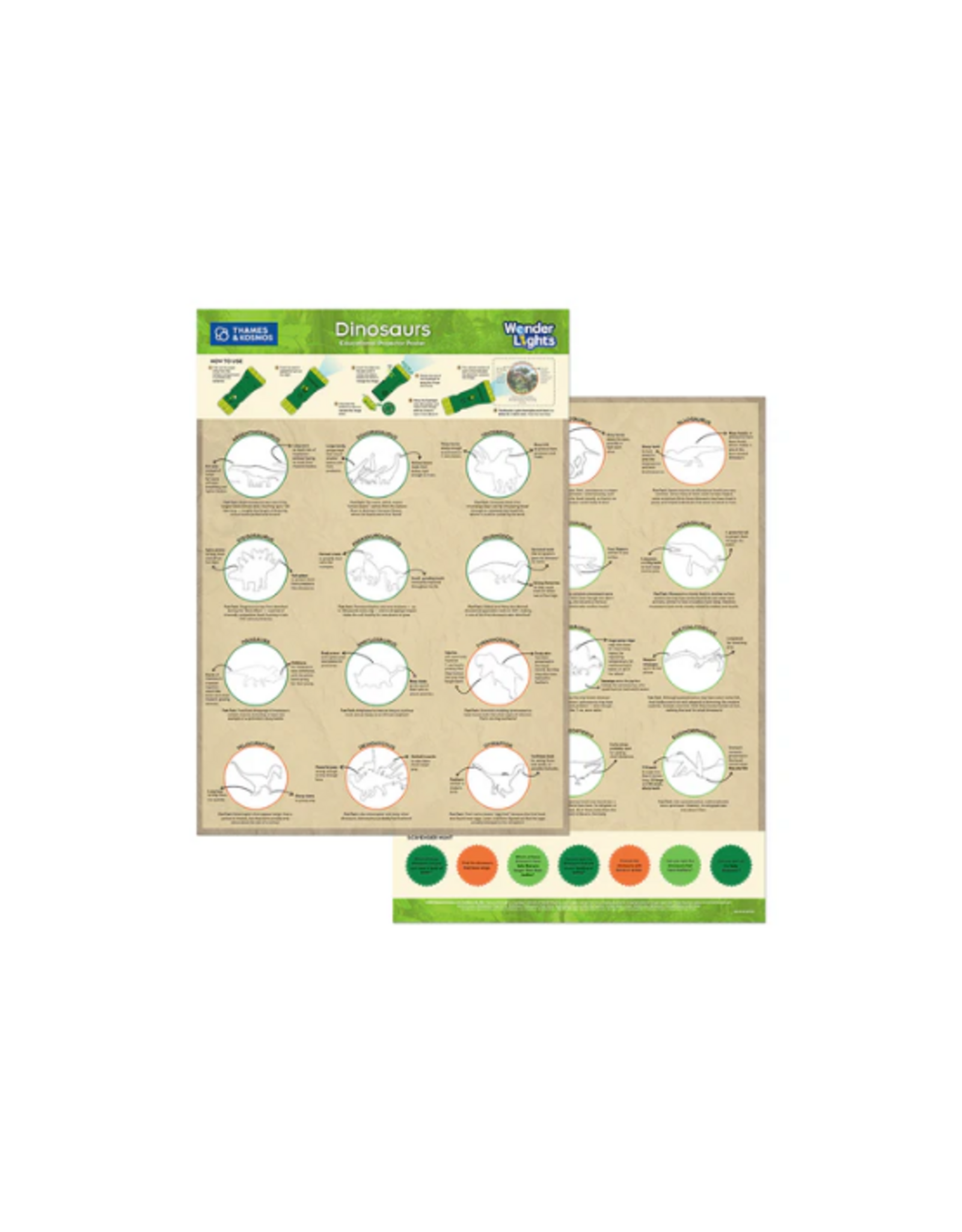 Thames & Kosmos Thames & Kosmos - Wonder Lights: Dinosaurs - Educational Flashlight Projector