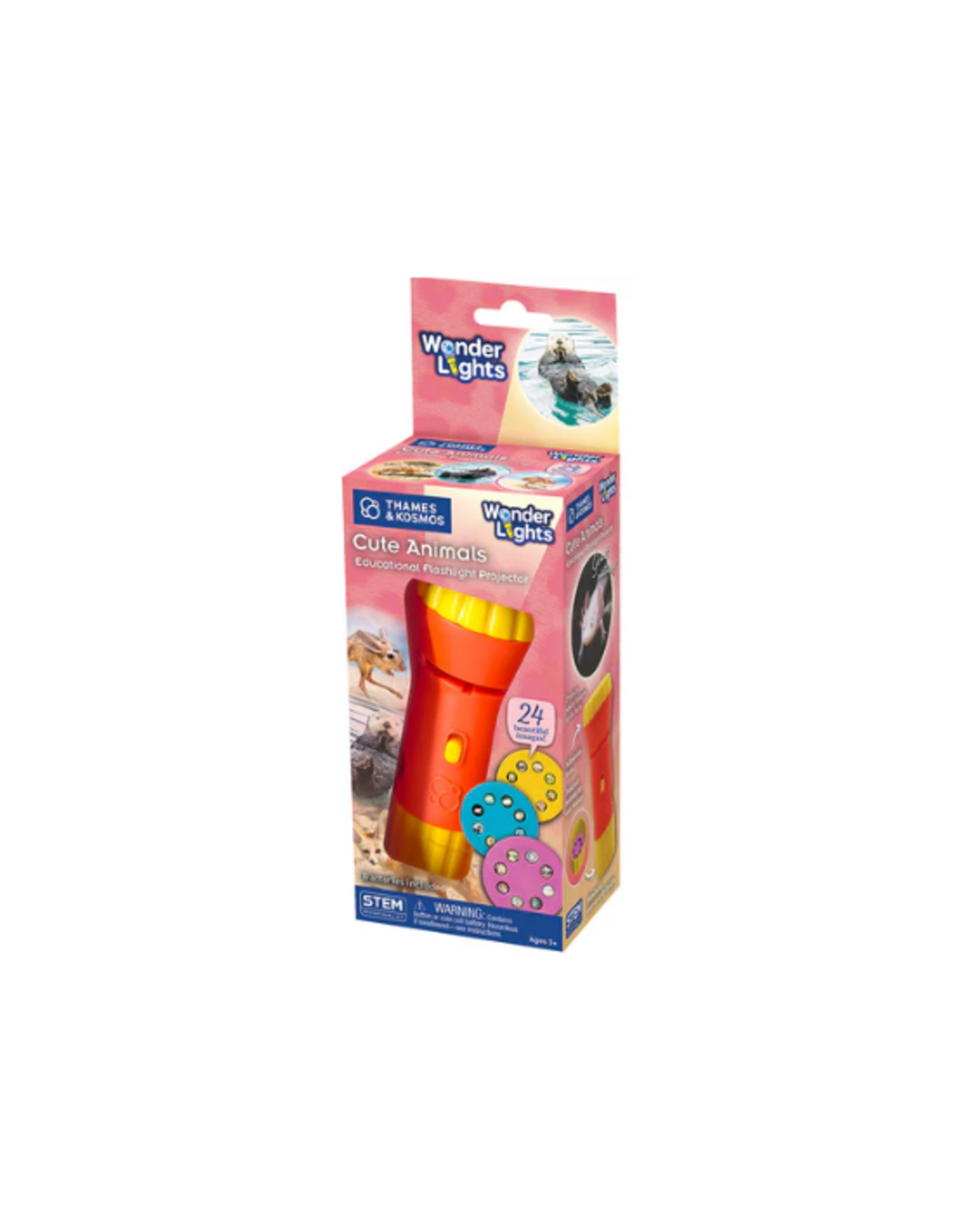 Thames & Kosmos Thames & Kosmos - Wonder Lights: Cute Animals - Educational Flashlight Projector