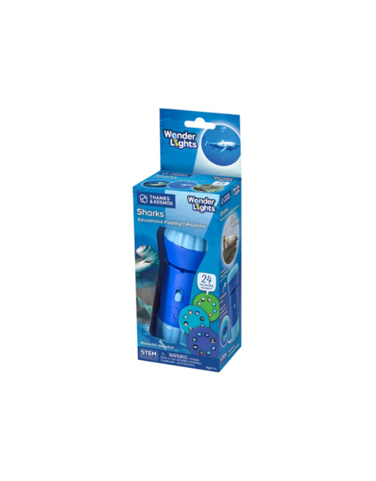 Thames & Kosmos Thames & Kosmos - Wonder Lights: Sharks - Educational Flashlight Projector