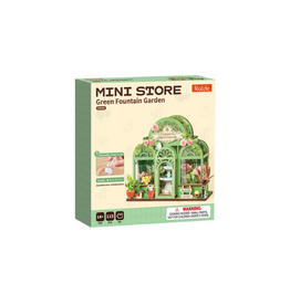 Rolife Mini Store Green Fountain Garden