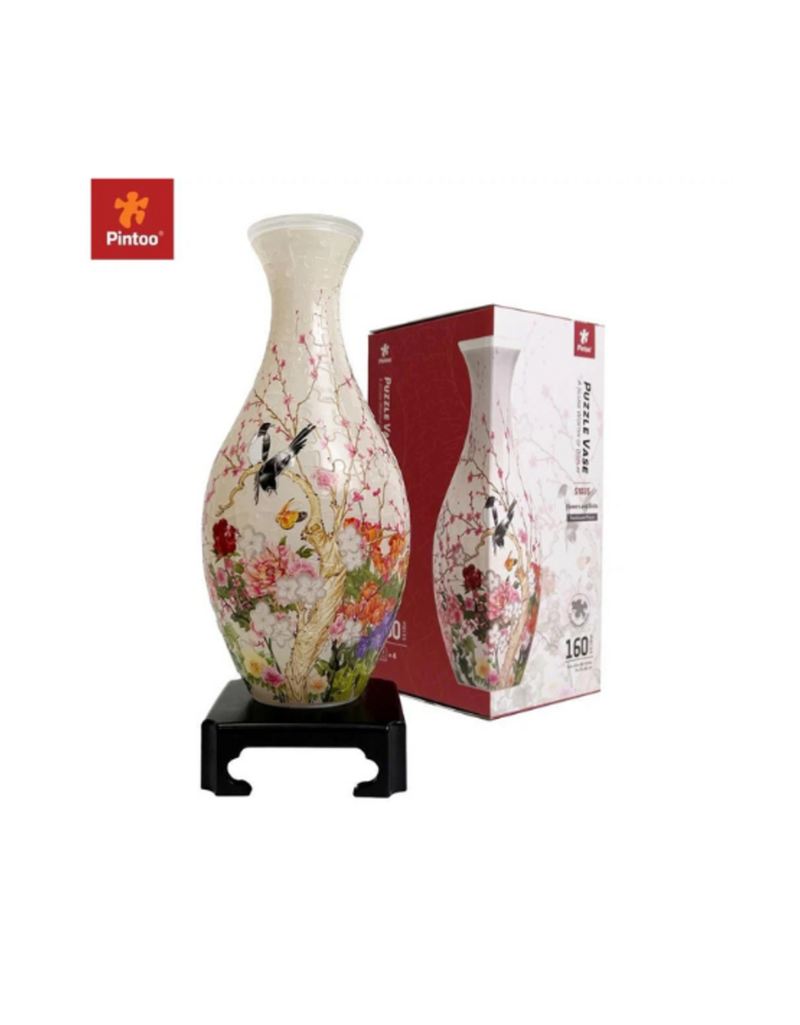 Pintoo Pintoo - Puzzle Vase - Flowers and Birds