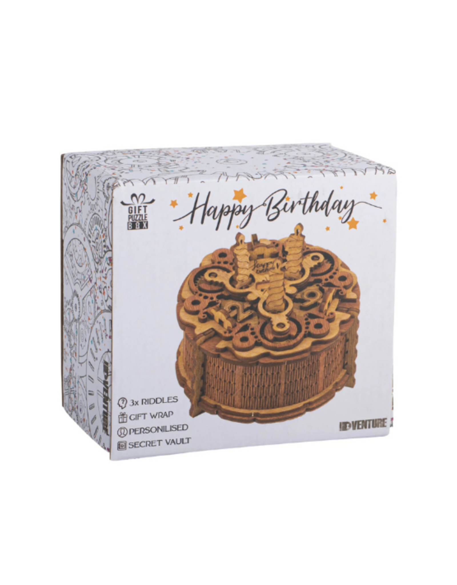 IDVENTURE IDVenture - Gift Puzzle Box - Birthday Cake
