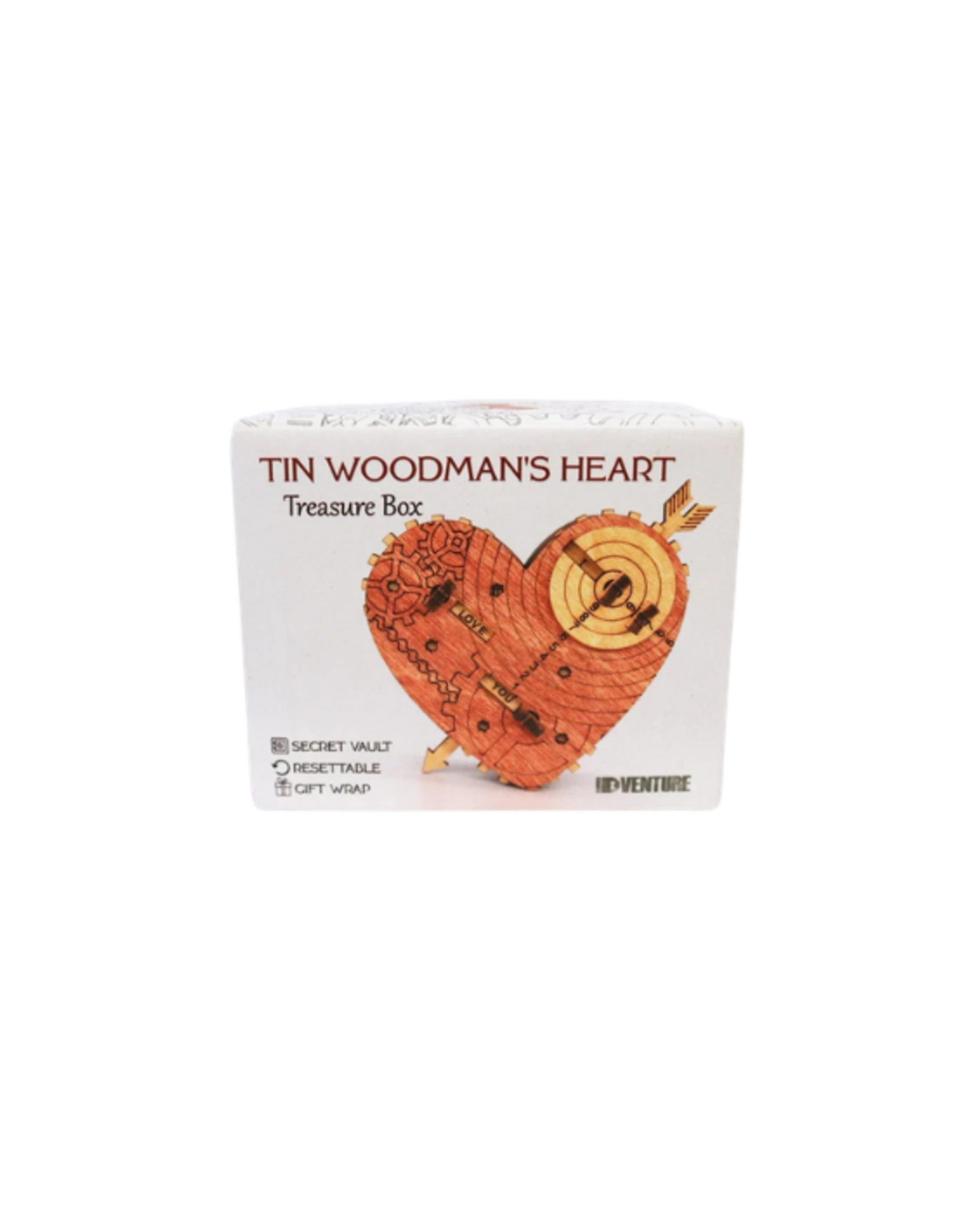 IDVENTURE IDVenture - Gift Puzzle Box - Tin Woodman's Heart