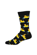 Socksmith Socksmith - Bubble Up, Rubber Duck Black L/XL (Bamboo)