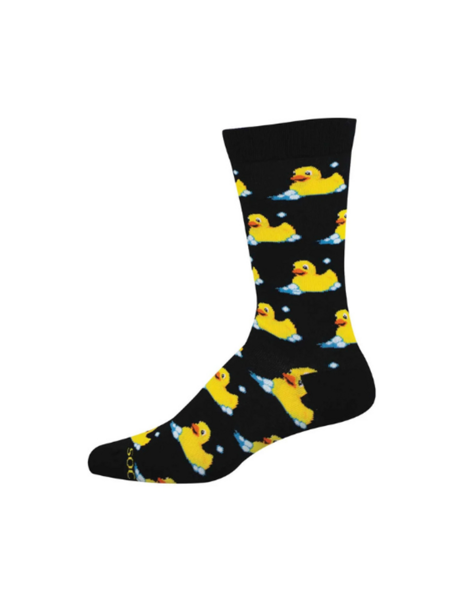 Socksmith Socksmith - Bubble Up, Rubber Duck Black L/XL (Bamboo)