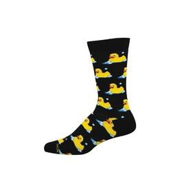 Socksmith Bubble Up, Rubber Duck Black L/XL (Bamboo)