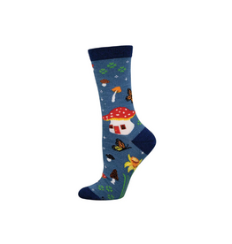 Socksmith Magical Forest Blue S/M (Bamboo)