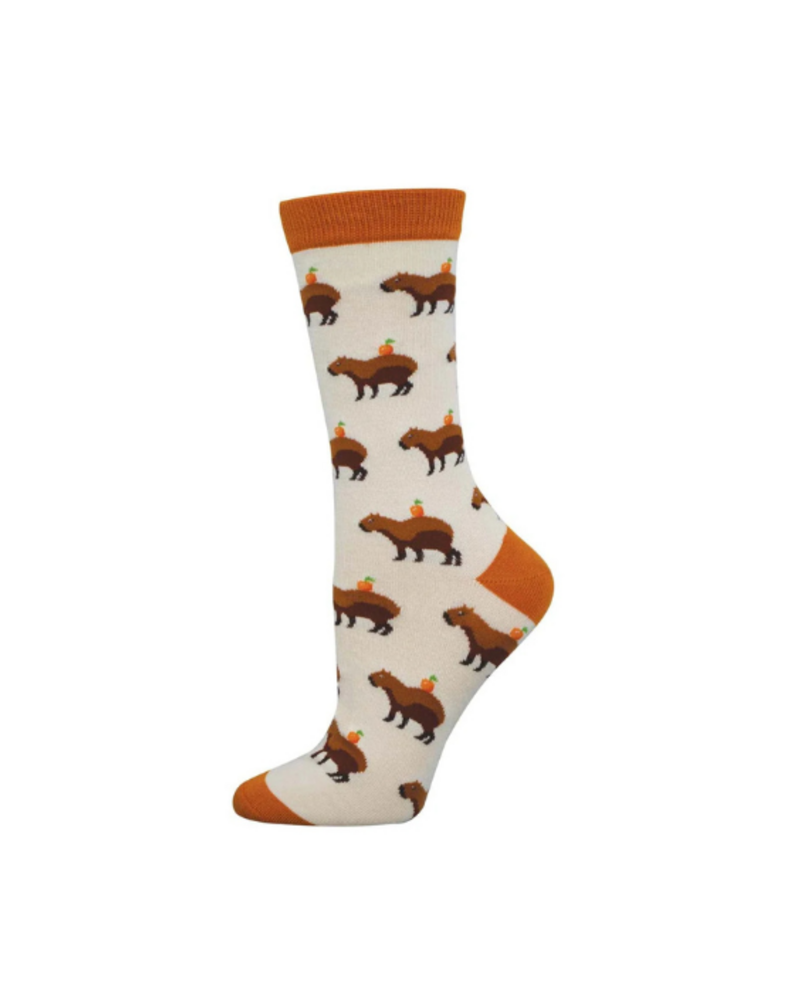 Socksmith Socksmith - Capybara Orange Ivory S/M (Bamboo)