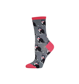 Socksmith Tuxedo Cats Gray S/M