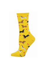 Socksmith Socksmith - Doxie Love Yellow S/M