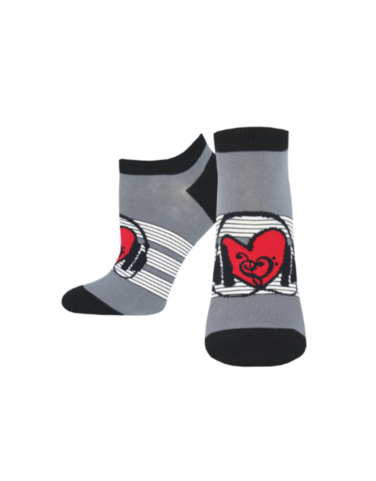 Socksmith Socksmith - Heart Beats Gray S/M