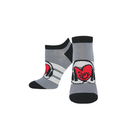 Socksmith Heart Beats Gray S/M