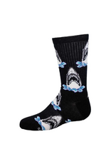 Socksmith Socksmith - Shark Attack Black 7-10yrs