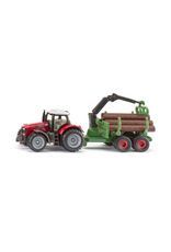 Siku Siku - Massey Ferguson With Forestry Trailer