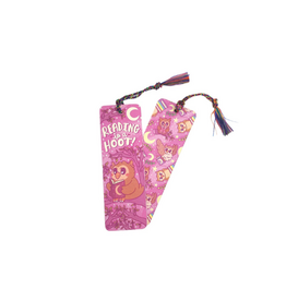 Turtle Soup Reading Is a Hoot Owl Bookmark with Tassel