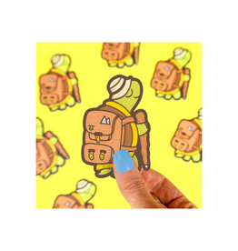 Turtle Soup Hiking Tortoise Vinyl Sticker