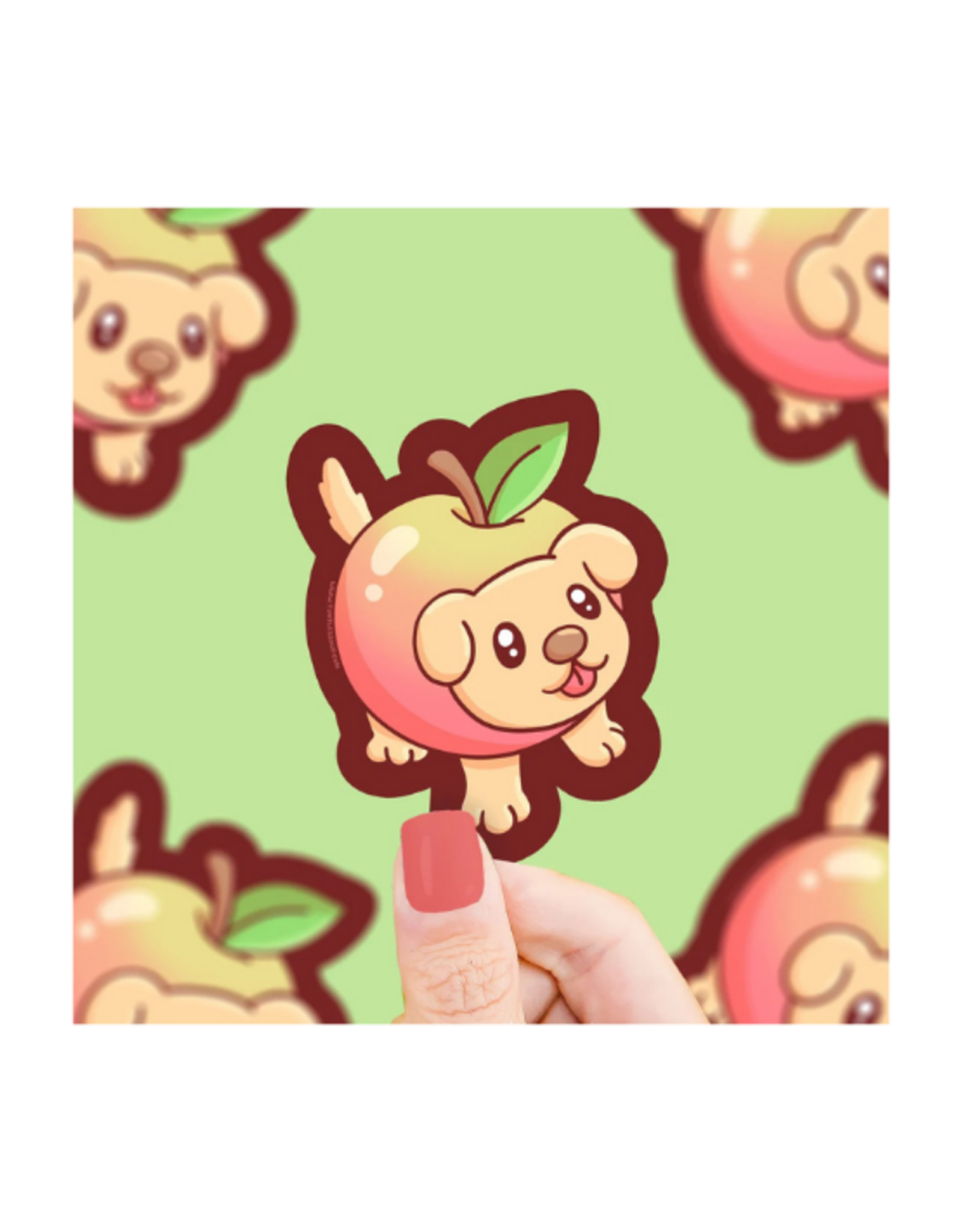 Turtle Soup Turtle's Soup - Apple Puppy Vinyl Sticker