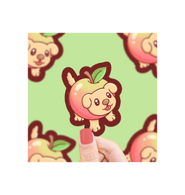 Turtle Soup Apple Puppy Vinyl Sticker