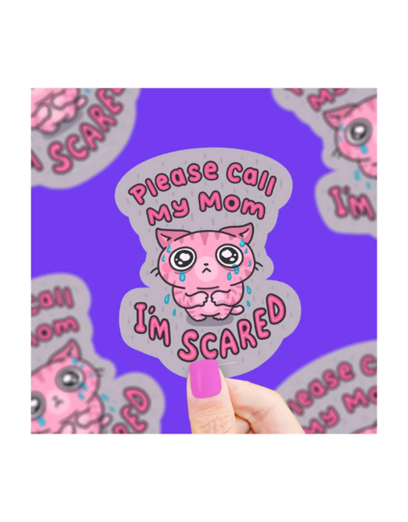 Turtle Soup Turtle's Soup - Call Mom I’m Scared Vinyl Sticker