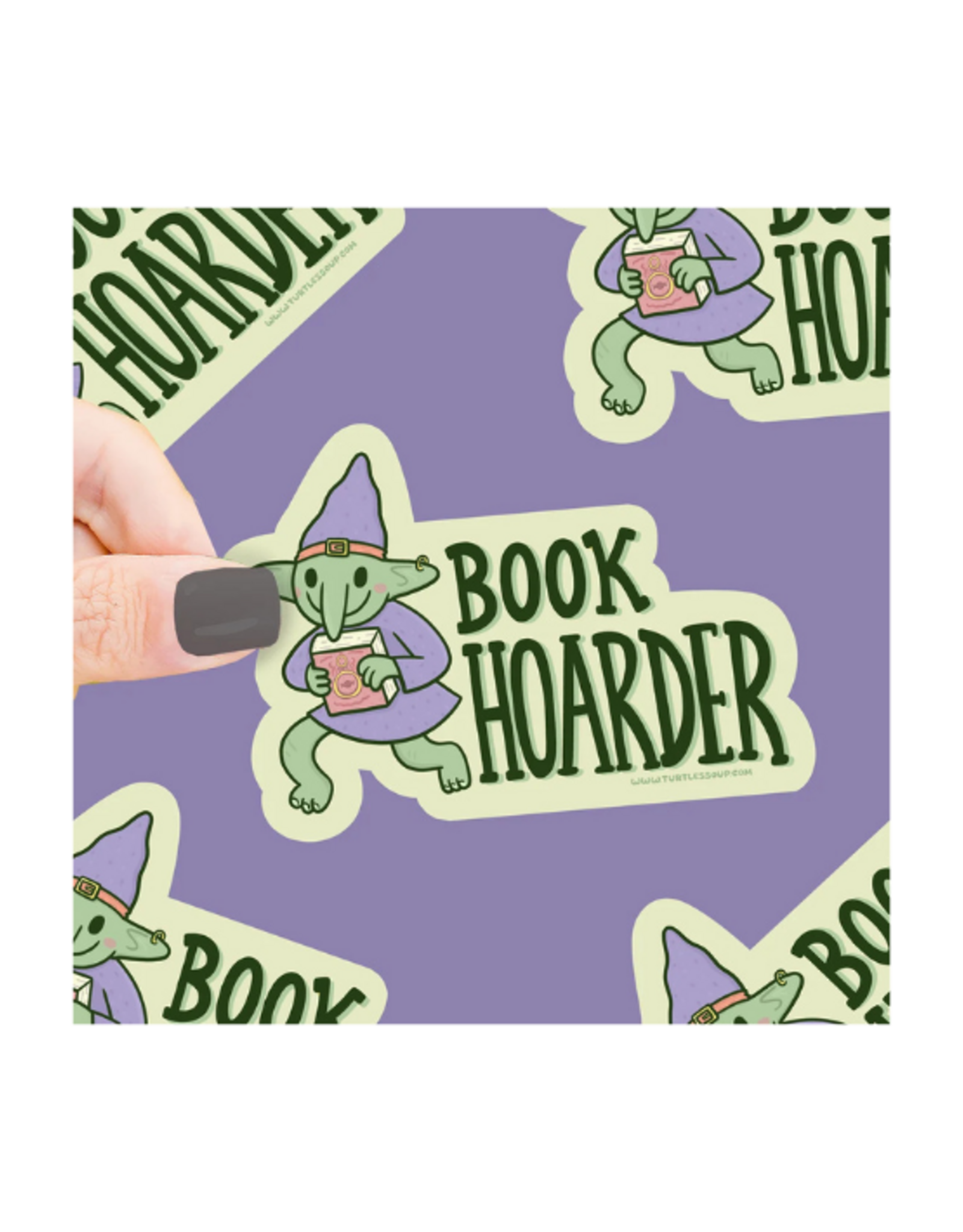 Turtle Soup Turtle's Soup - Book Hoarder Vinyl Sticker
