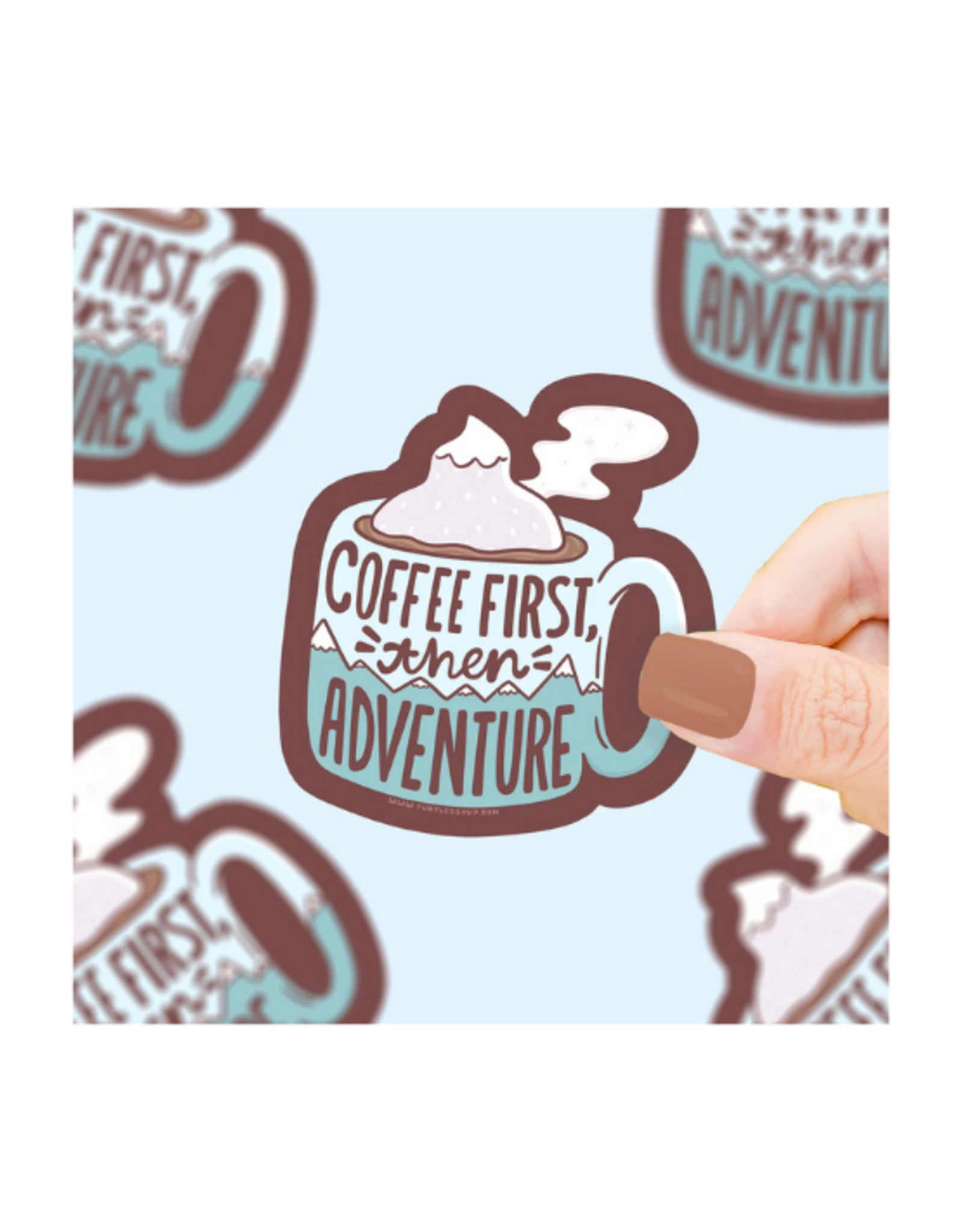 Turtle Soup Turtle's Soup - Coffee First Vinyl Sticker