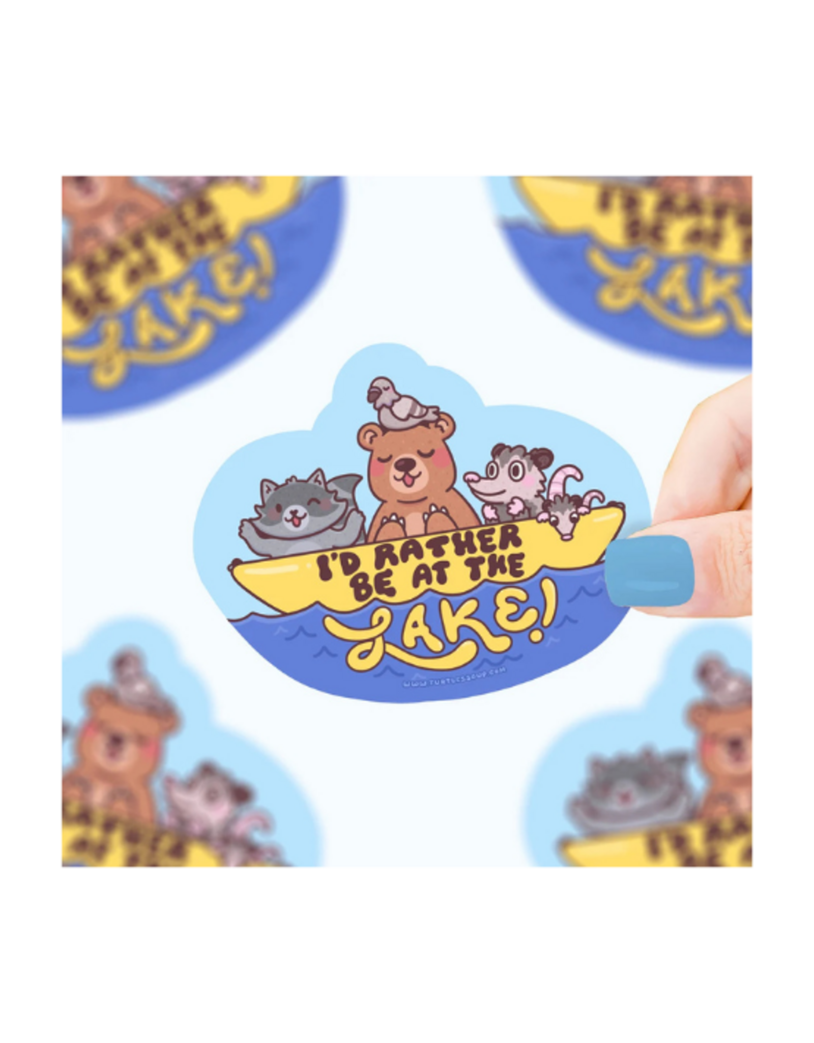 Turtle Soup Turtle's Soup - Rather Be at the Lake Vinyl Sticker