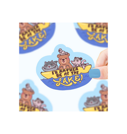 Turtle Soup Rather Be at the Lake Vinyl Sticker