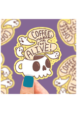 Turtle Soup Turtle's Soup - Coffee Makes Me Feel Alive Vinyl Sticker