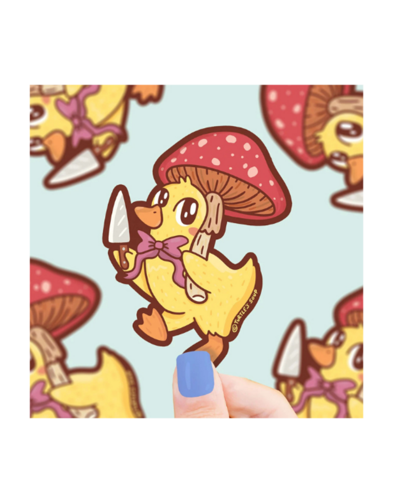 Turtle Soup Turtle's Soup - Stabby Cottage Duck Vinyl Sticker