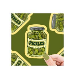Turtle Soup Delicious Pickle Jar Vinyl Sticker