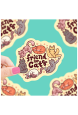 Turtle Soup Turtle's Soup - Friend to Cats Vinyl Sticker