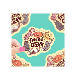 Turtle Soup Friend to Cats Vinyl Sticker