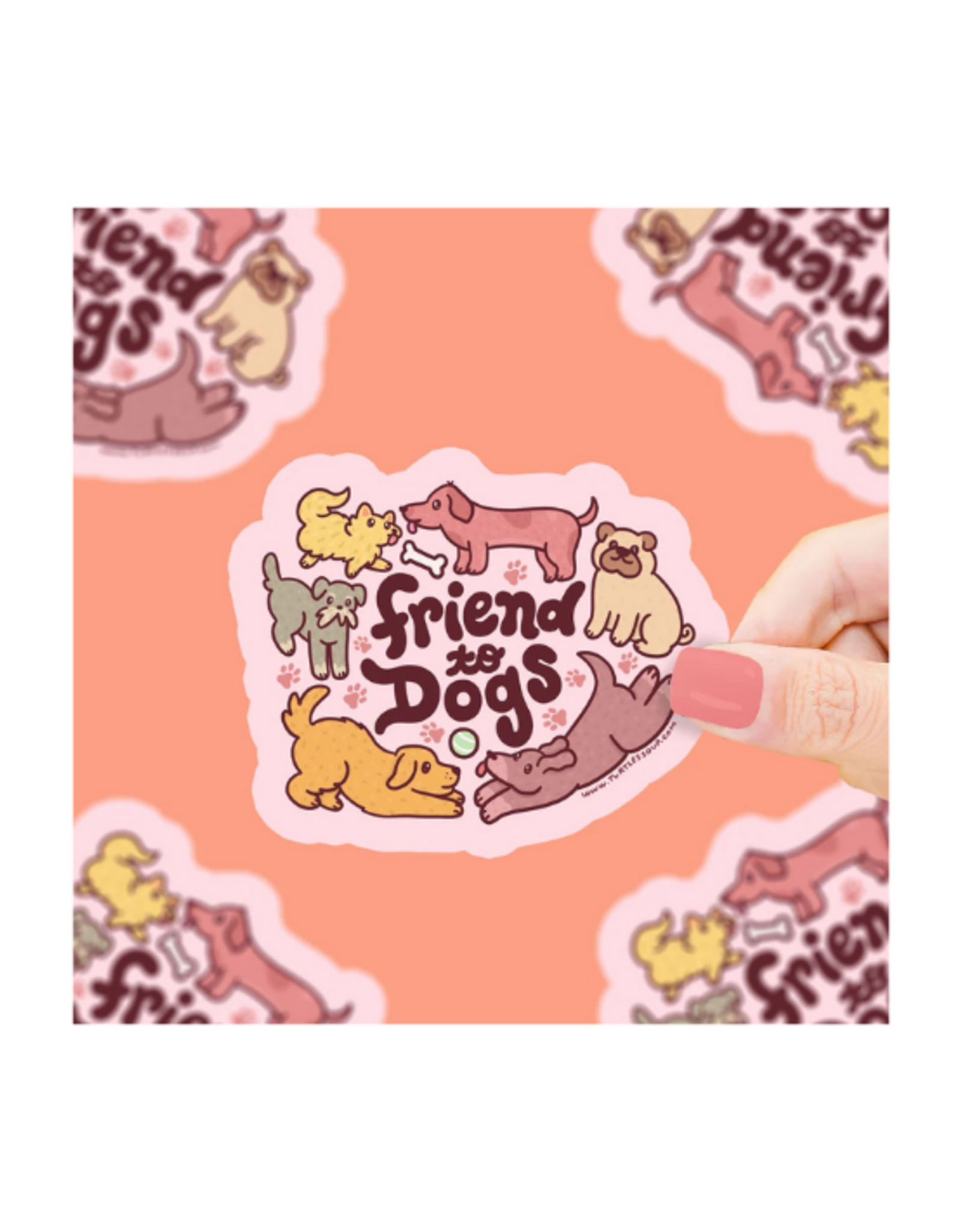 Turtle Soup Turtle's Soup - Friend to Dogs Vinyl Sticker